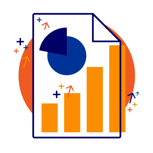 analytics and reporting icon