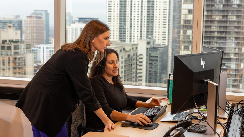 Marketing employees monitor competitive advertising.