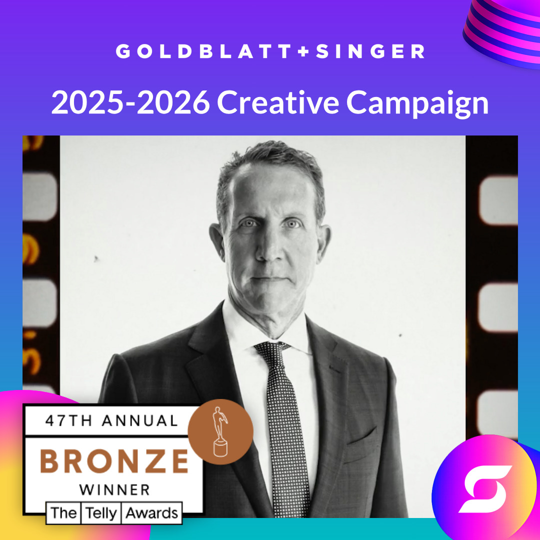 Scale Marketing_Telly Awards_Static_Goldblatt+Singer_1080x1080_A Bronze Telly: Goldblatt + Singer